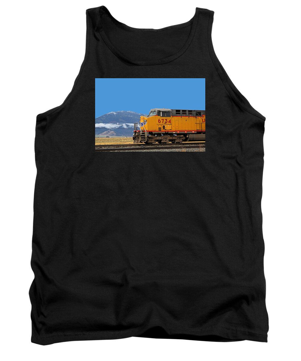 Train Tank Top featuring the photograph Train in Oregon by Dart Humeston
