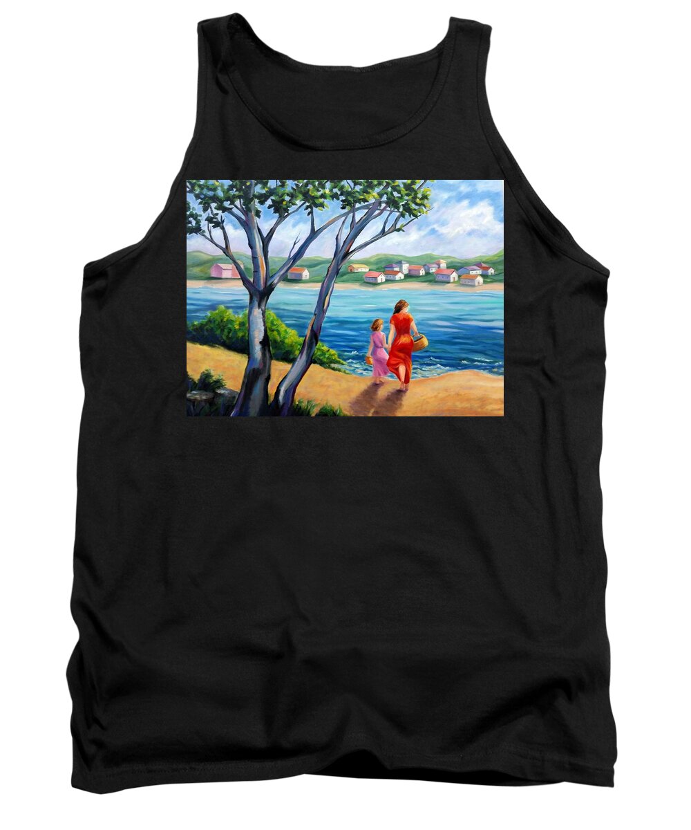 Landscape Tank Top featuring the painting Tree of Life by Rosie Sherman