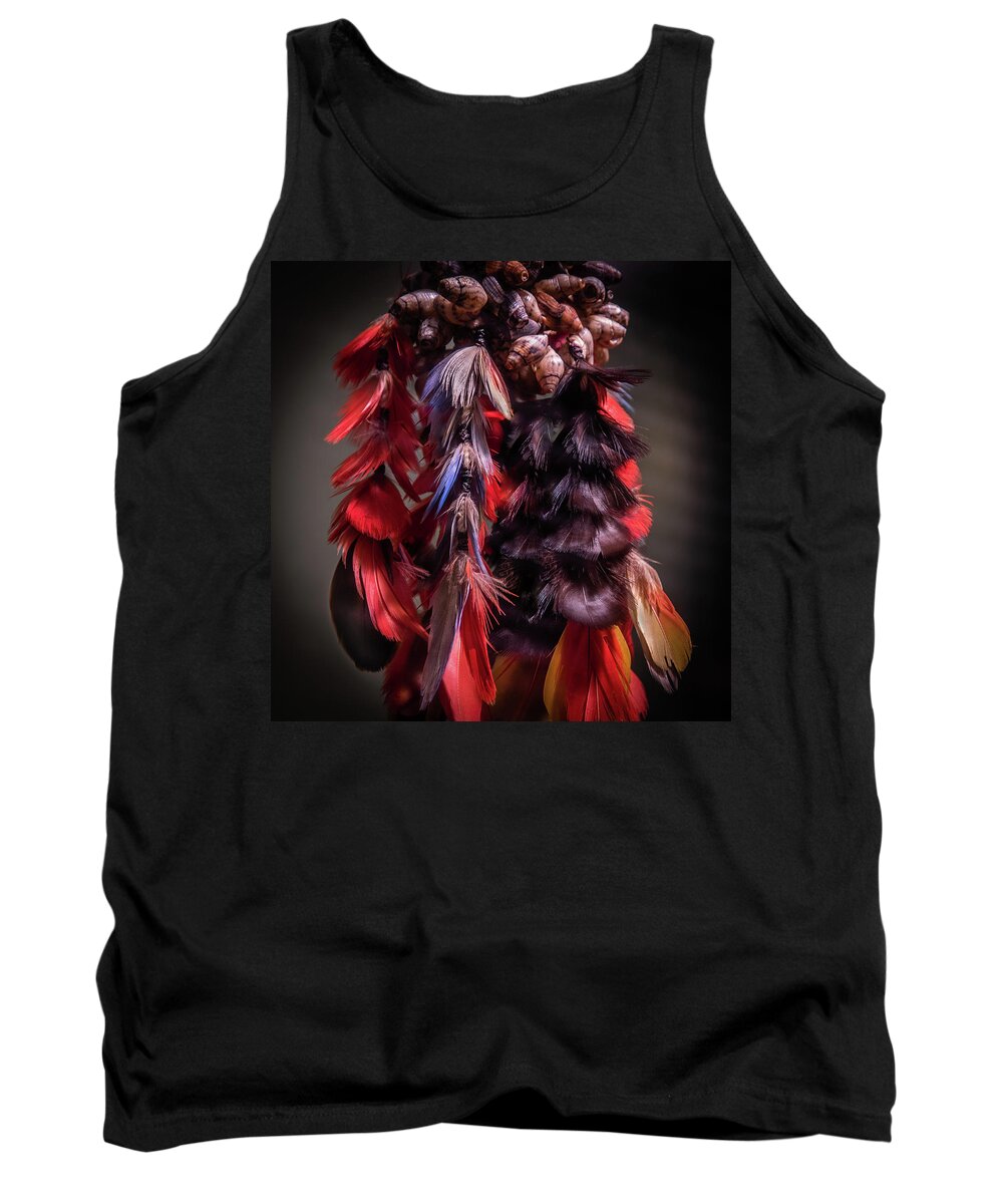 Amazon Tank Top featuring the photograph Tribal Art by James Woody
