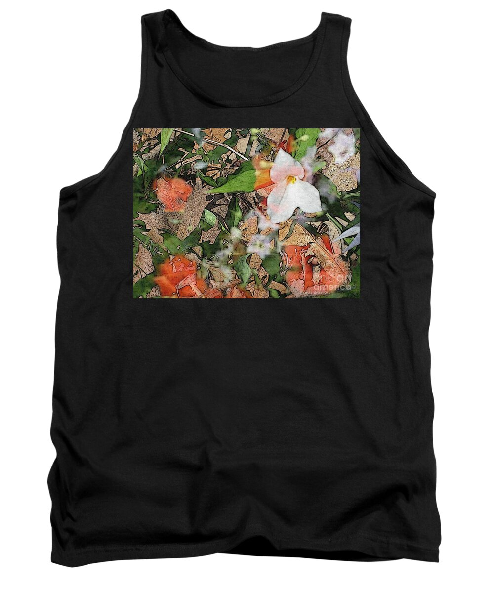 Photography Tank Top featuring the photograph Trillium and More by Kathie Chicoine
