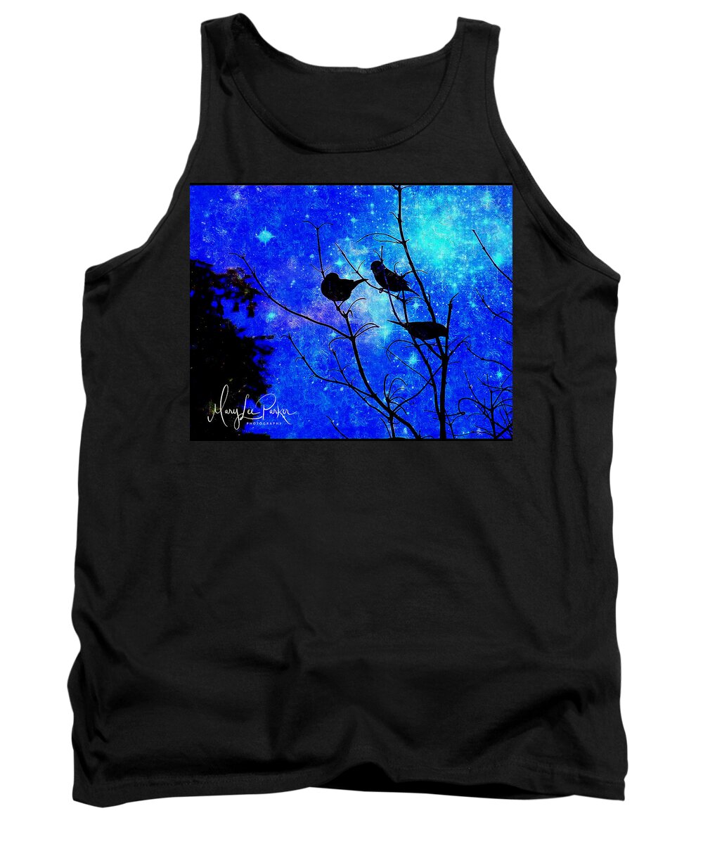 Chipping Tank Top featuring the digital art Twilight by MaryLee Parker