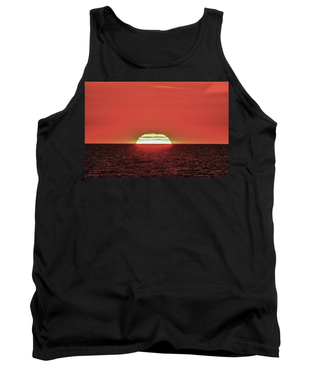 The Sun Rises In The Atlantic Ocean Tank Top featuring the photograph Up by Addison Likins