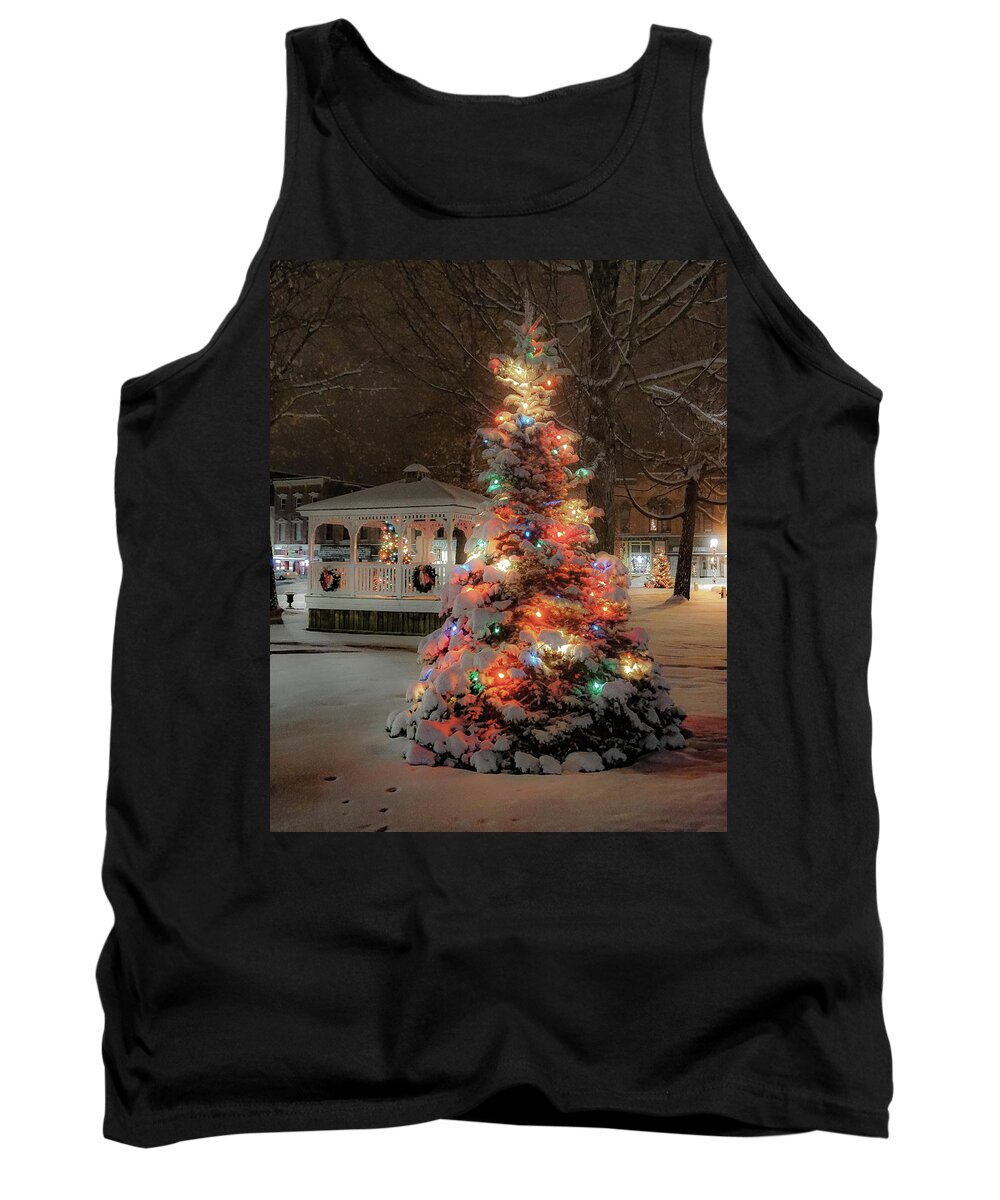 Christmas Tree Tank Top featuring the photograph Village Christmas by Kendall McKernon