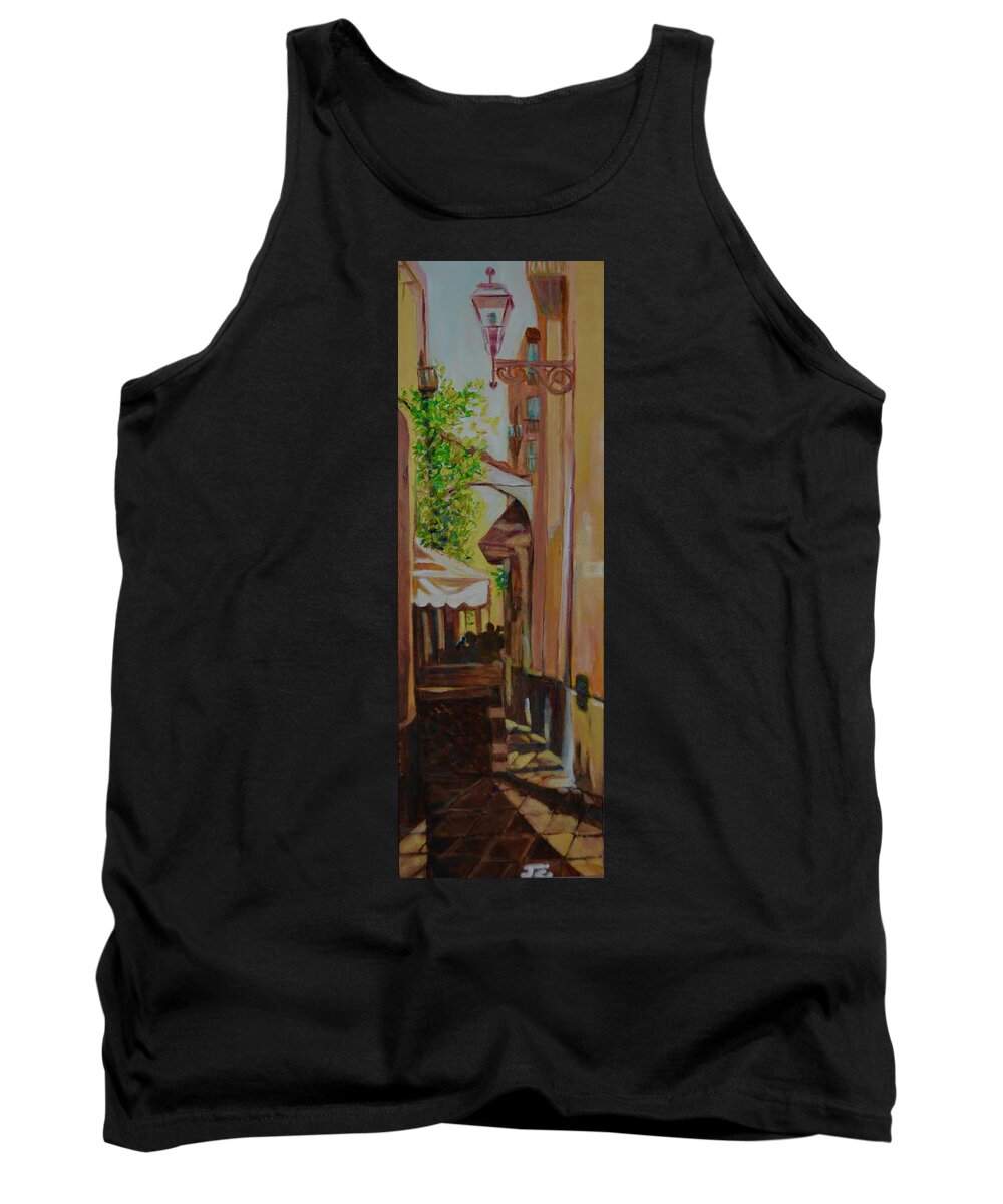 France Tank Top featuring the painting Ville Franche 11 by Julie Todd-Cundiff