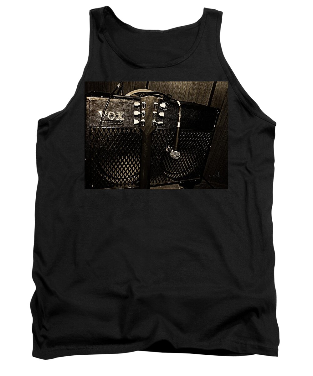 Music Tank Top featuring the photograph VOX Amp by Chris Berry