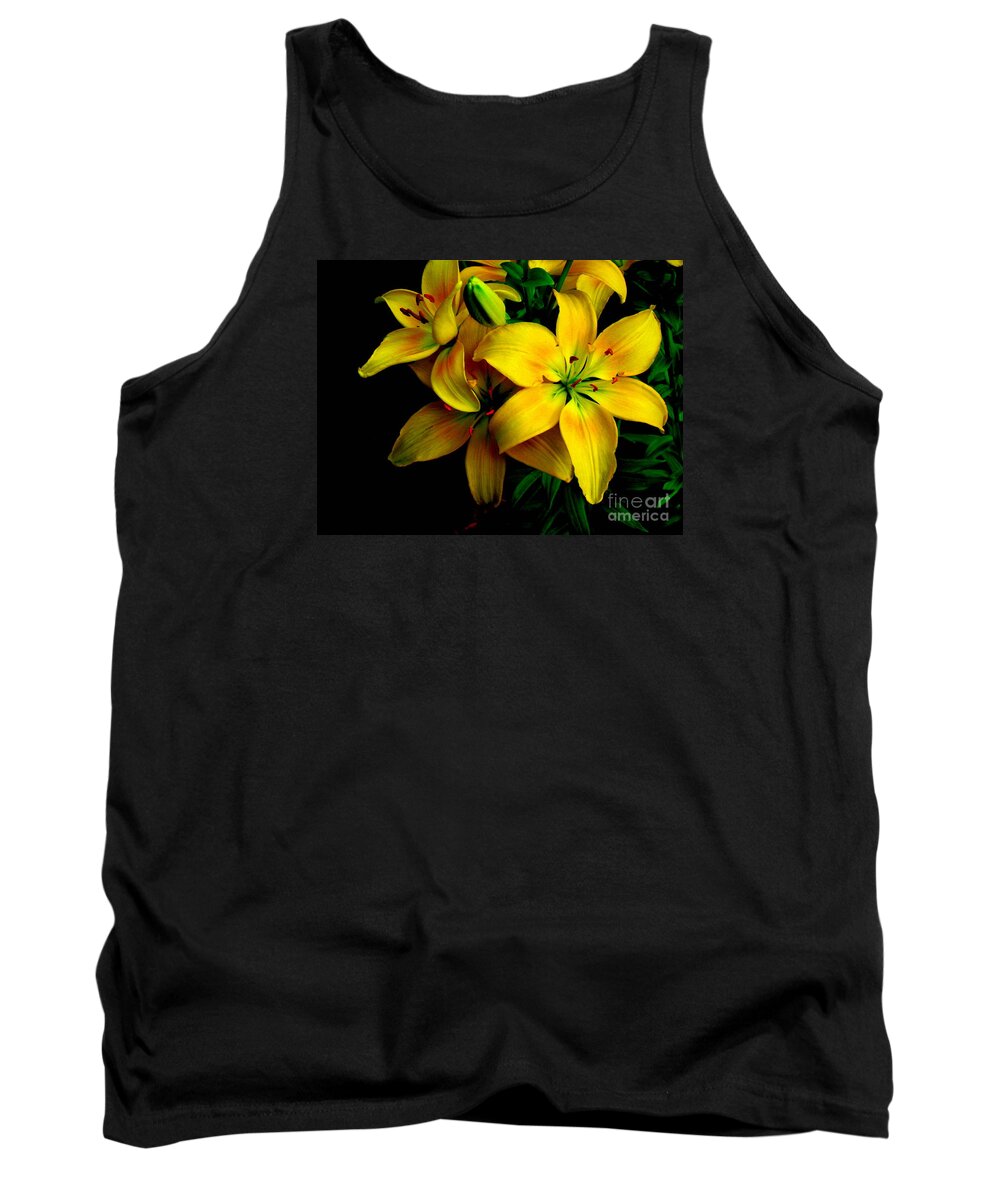 Black Canvas Prints Tank Top featuring the digital art Waiting for the light by Pauli Hyvonen