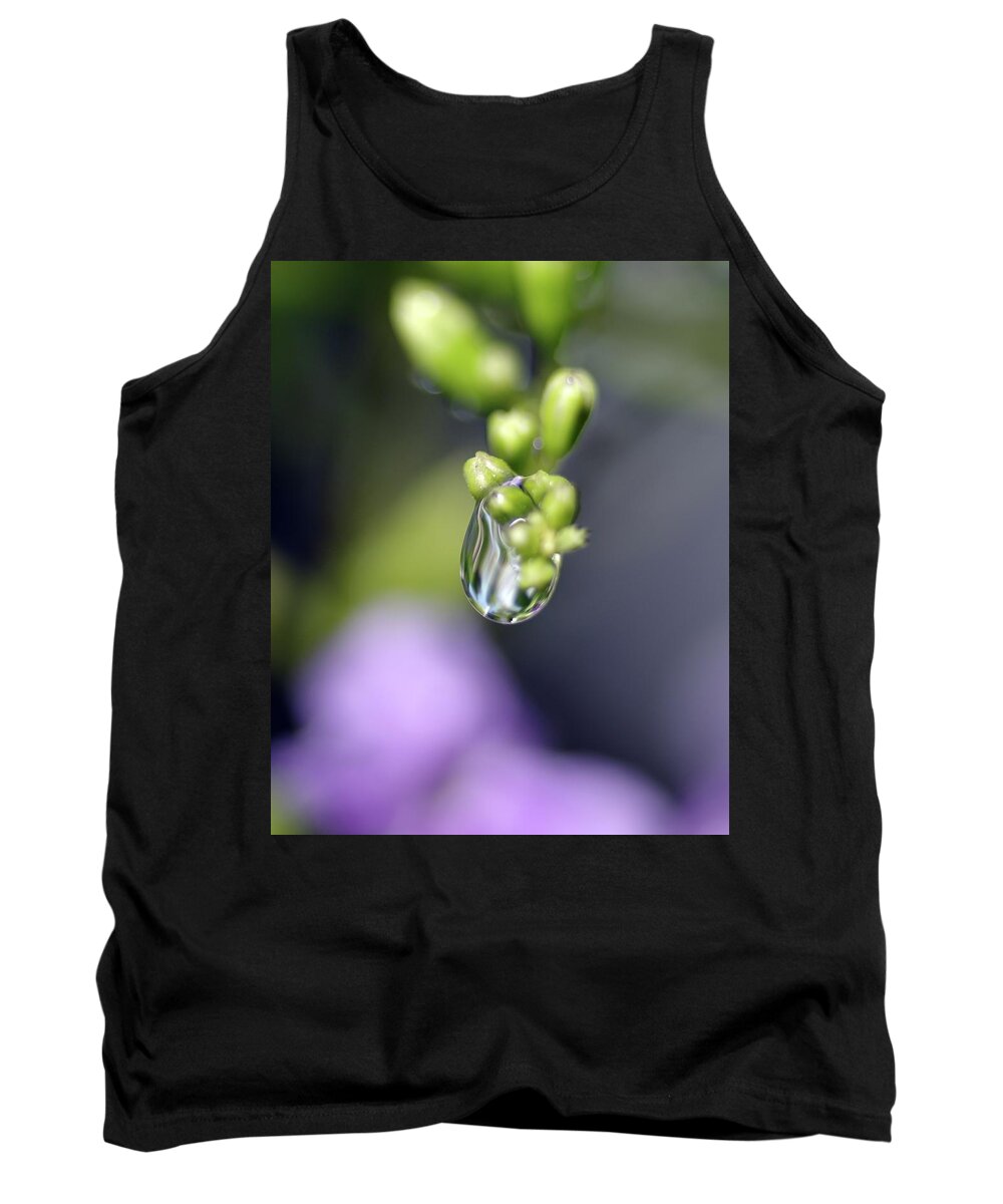 Macro Photography Tank Top featuring the photograph Water Droplet IV by Richard Rizzo