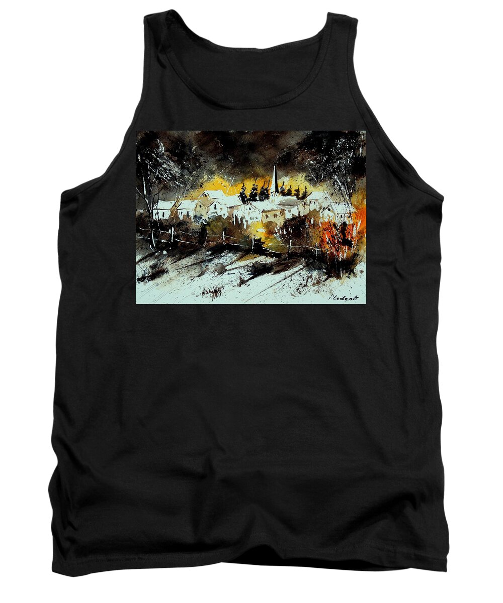River Tank Top featuring the painting Watercolor 909072 by Pol Ledent