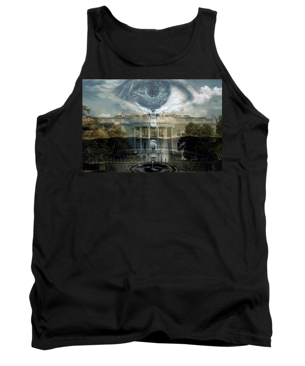 White House Tank Top featuring the photograph Weeping by Jackson Pearson