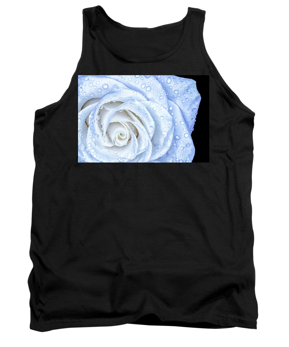 Rose Tank Top featuring the photograph Wet Rose by Sandi Kroll