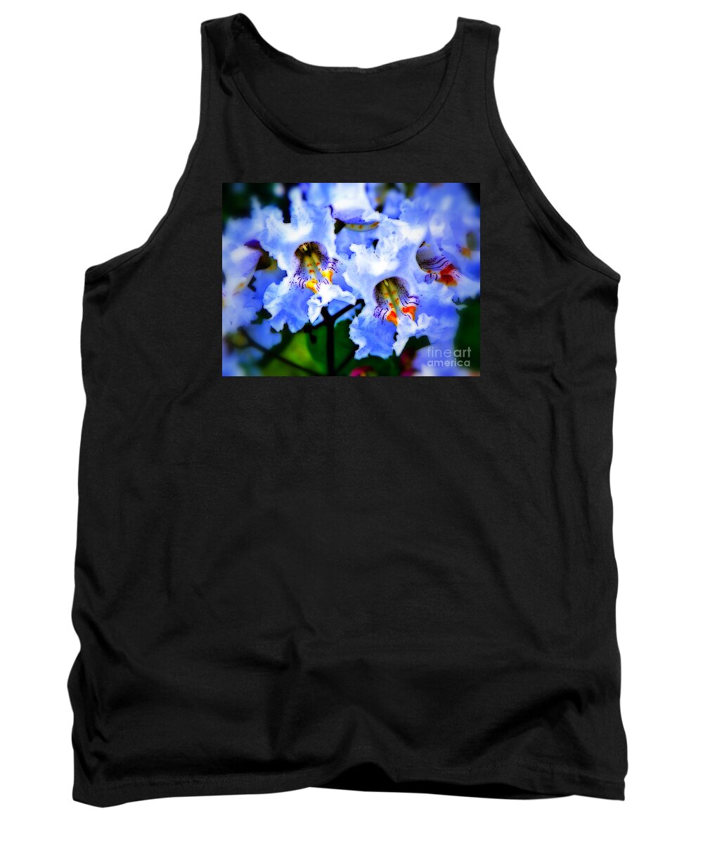 Flowers White Flower Photo Photograph Treated Photoshop Art Artified Artist Craig Walters Tank Top featuring the photograph White Flowers by Craig Walters