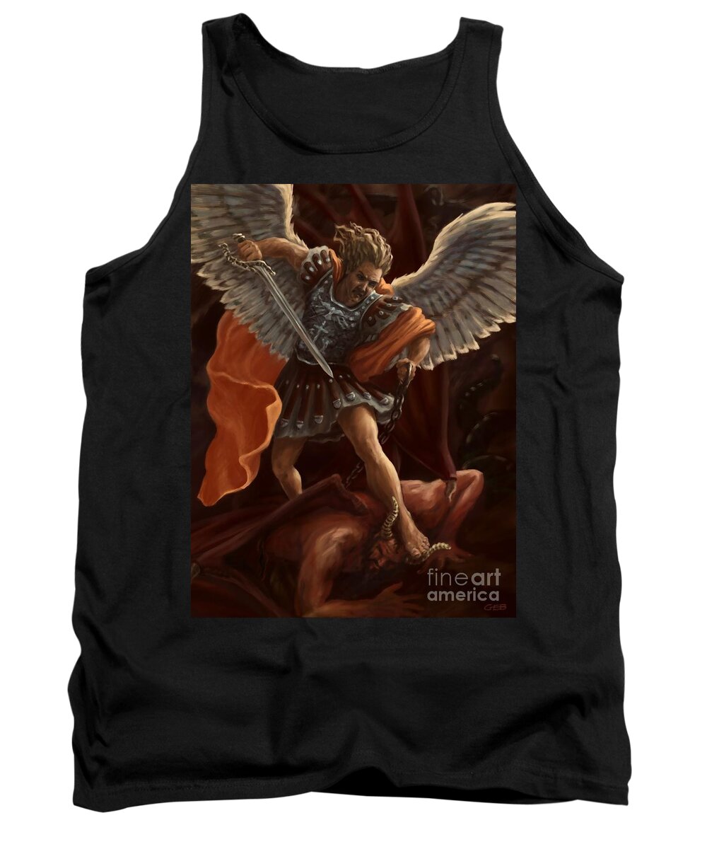 Win Tank Top featuring the painting Winner by Archangelus Gallery