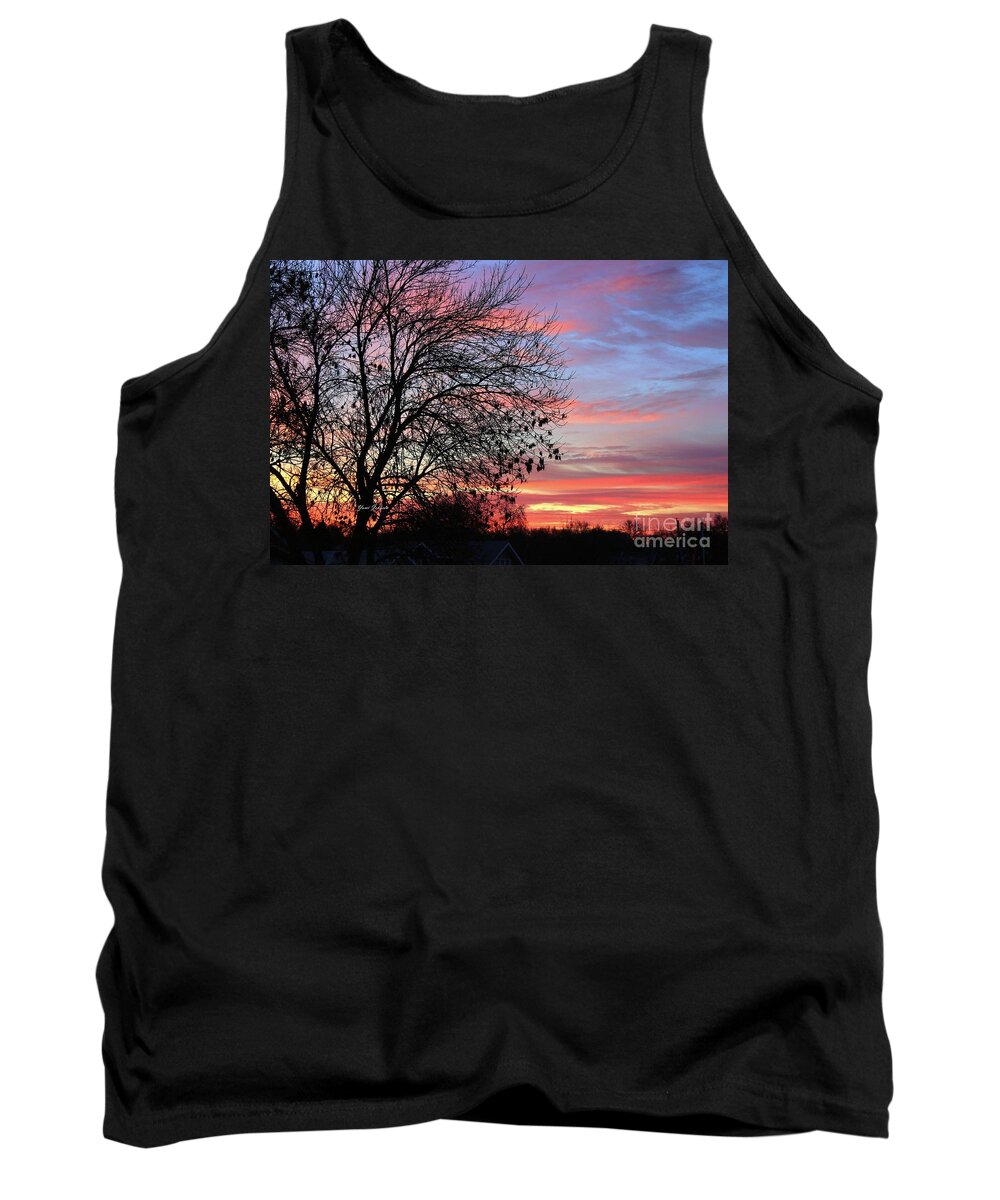 Winter Tank Top featuring the photograph Winter Sunrise by Yumi Johnson