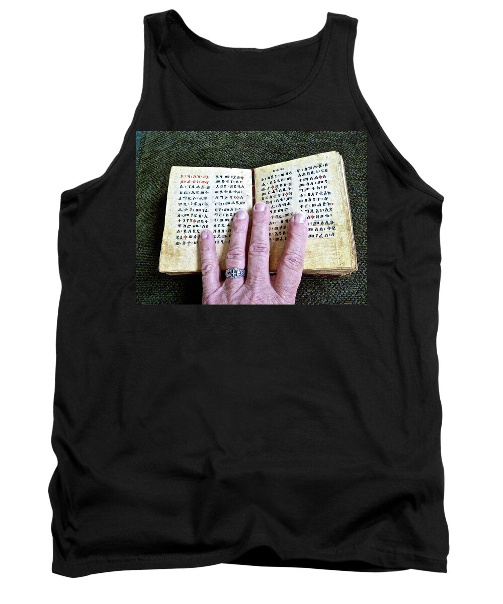 Bible Tank Top featuring the photograph Word of the Living God by Diana Hatcher