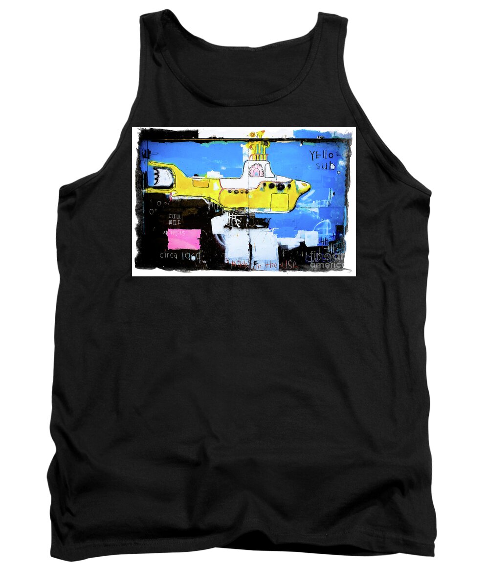 Graffiti Tank Top featuring the photograph Yello Sub Graffiti by Colleen Kammerer