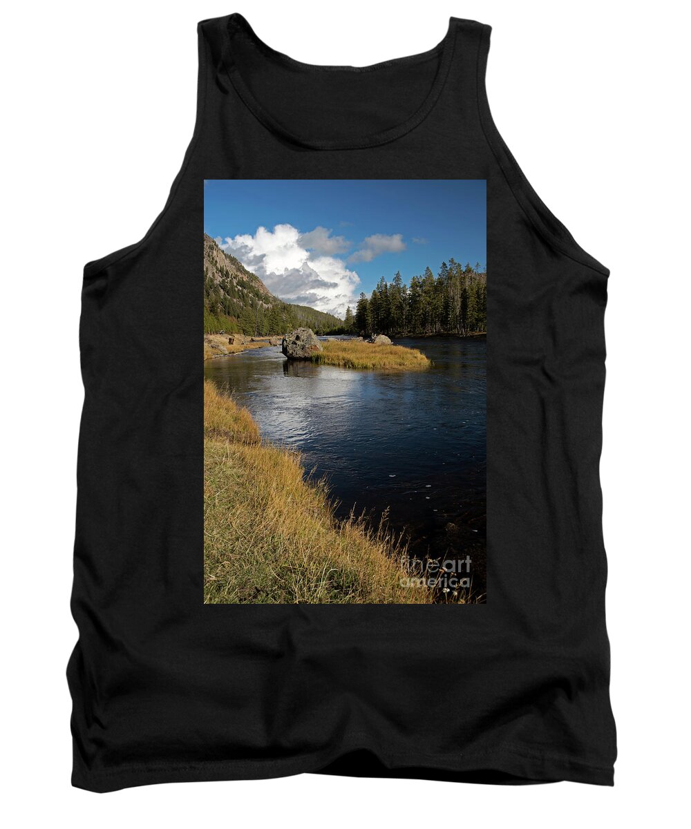 Yellowstone National Park Tank Top featuring the photograph Yellowstone Nat'l Park Madison River by Cindy Murphy - NightVisions