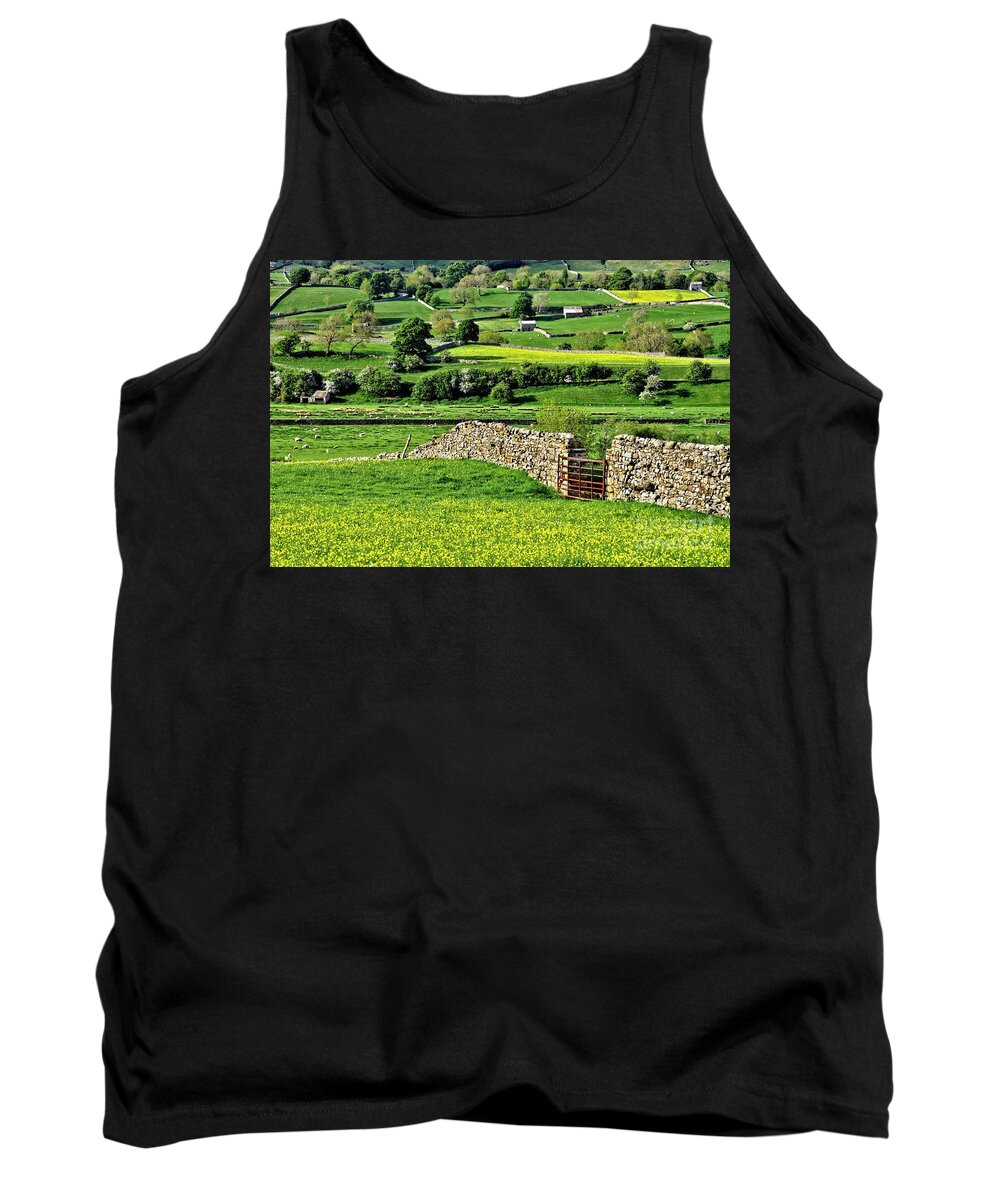 The Dales Tank Top featuring the photograph Yorkshire Dales Landscape by Martyn Arnold