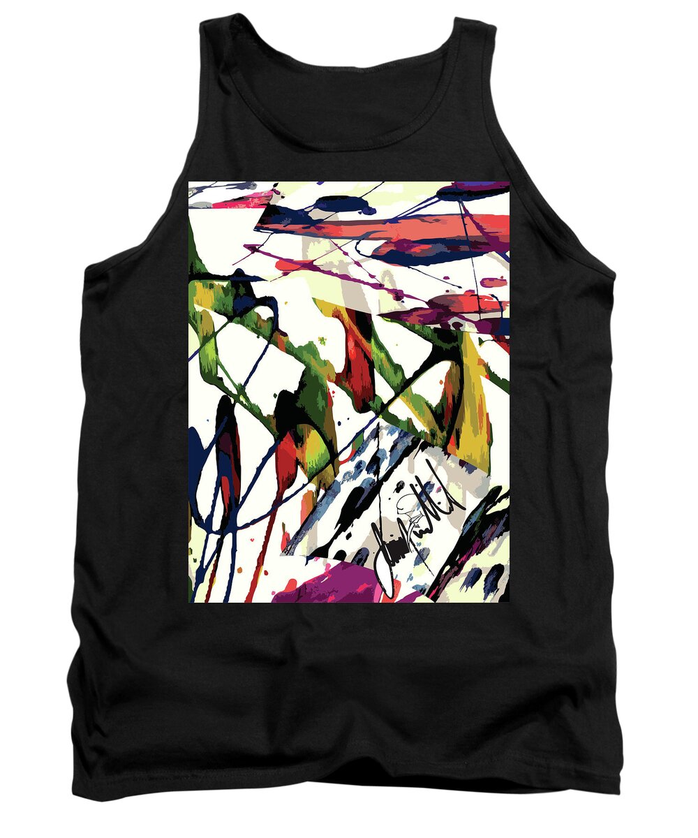  Tank Top featuring the digital art Color Me #1 by Jimmy Williams