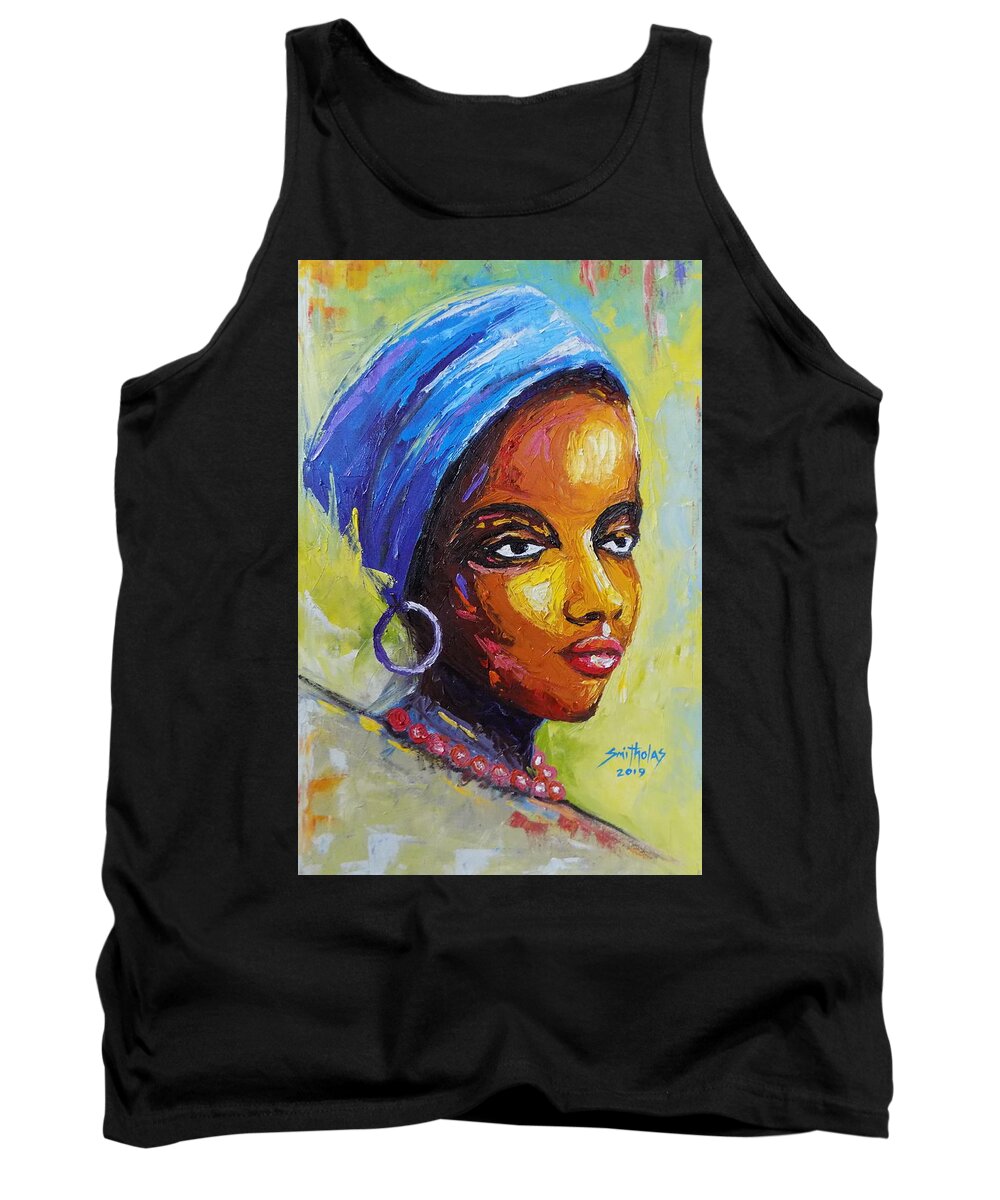 Living Room Tank Top featuring the painting Hope #1 by Olaoluwa Smith