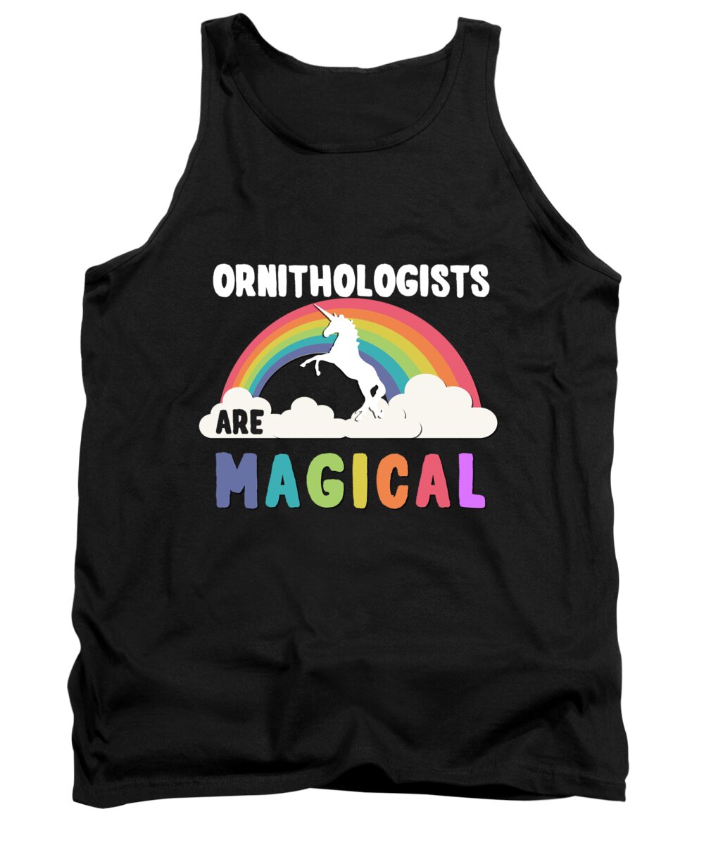 Unicorn Tank Top featuring the digital art Ornithologists Are Magical #1 by Flippin Sweet Gear