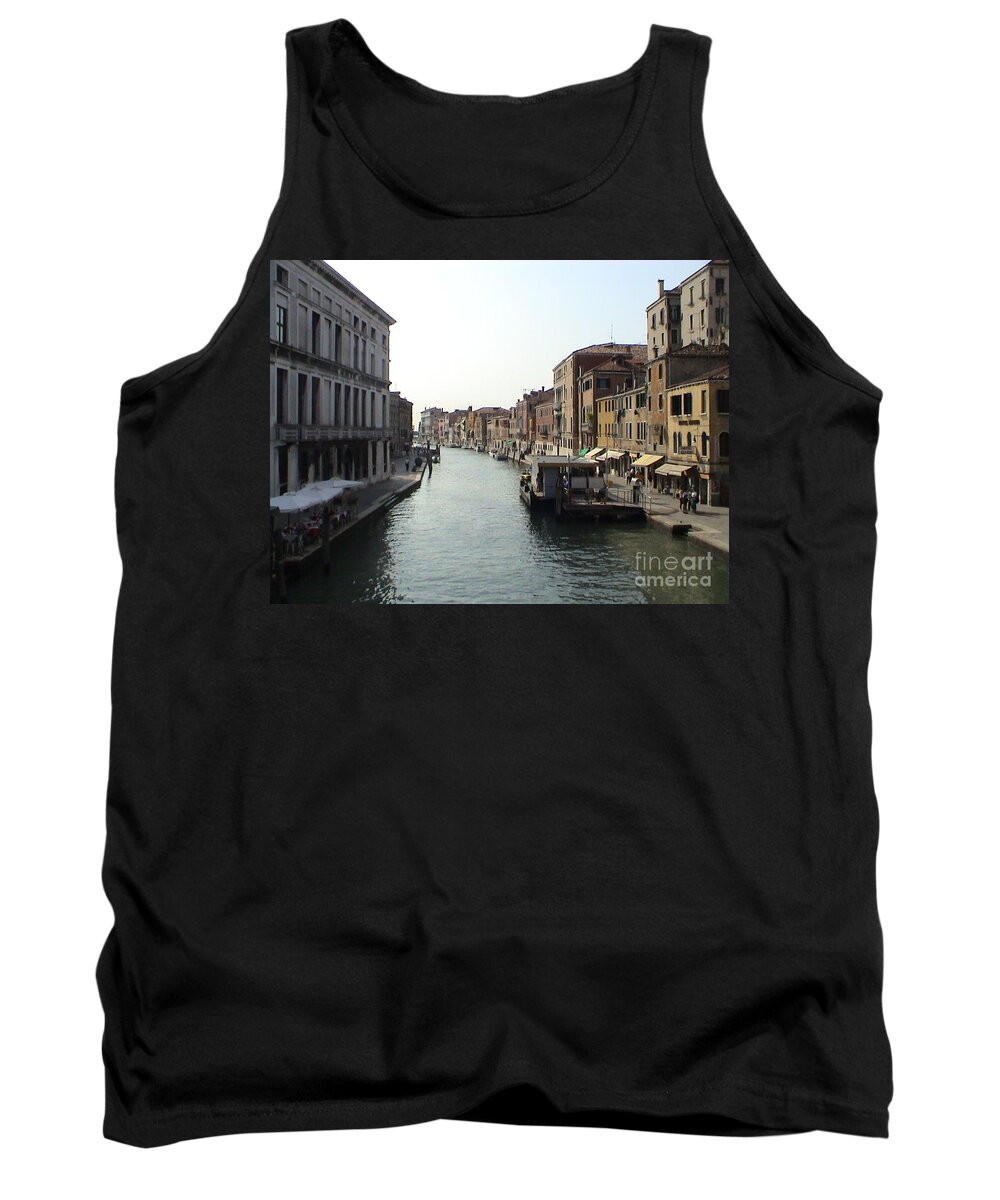 Venice Tank Top featuring the photograph Grand Canal Venice Italy Panoramic View #2 by John Shiron