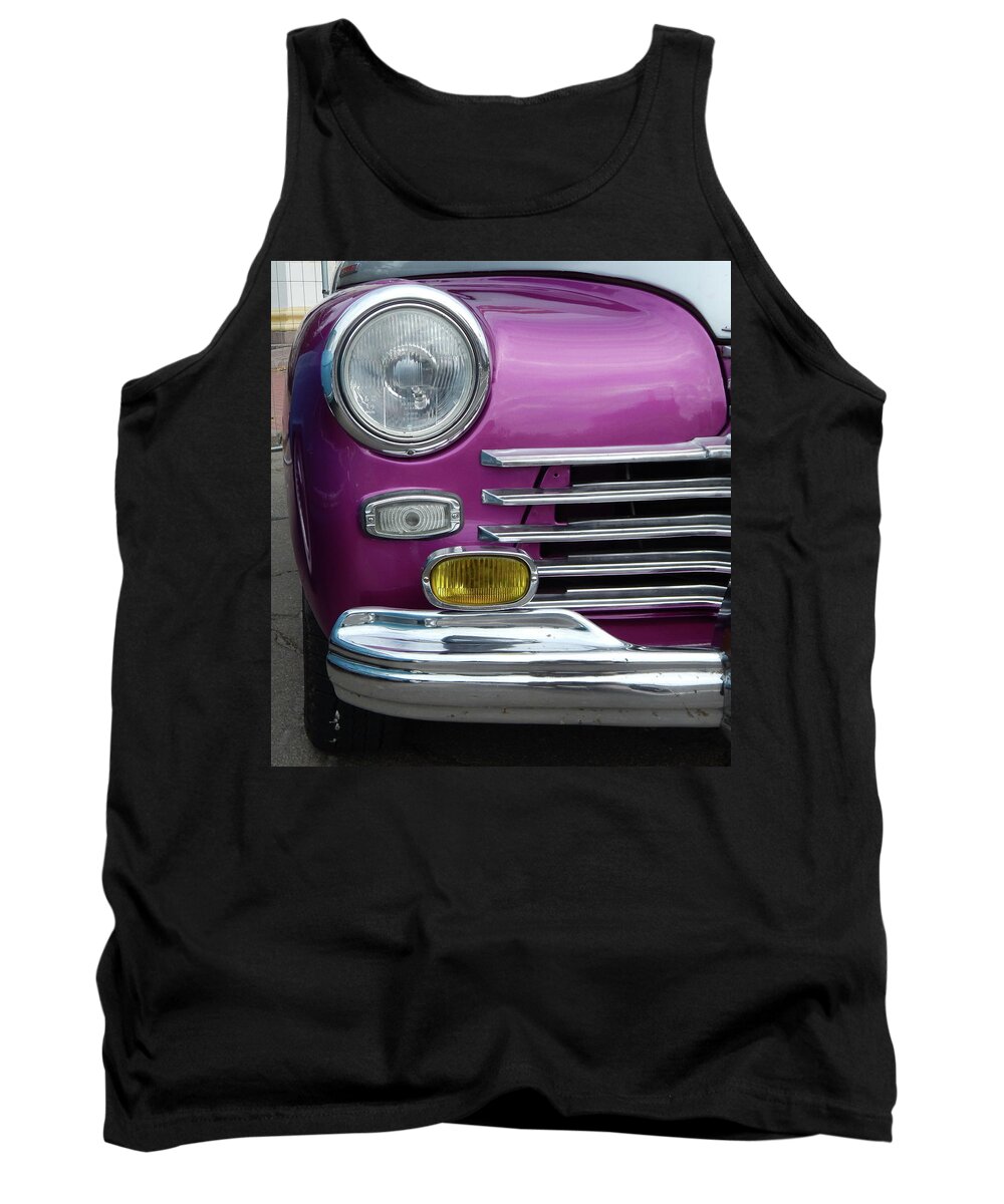 Car Tank Top featuring the photograph Retro cars antique parts and elements #2 by Oleg Prokopenko