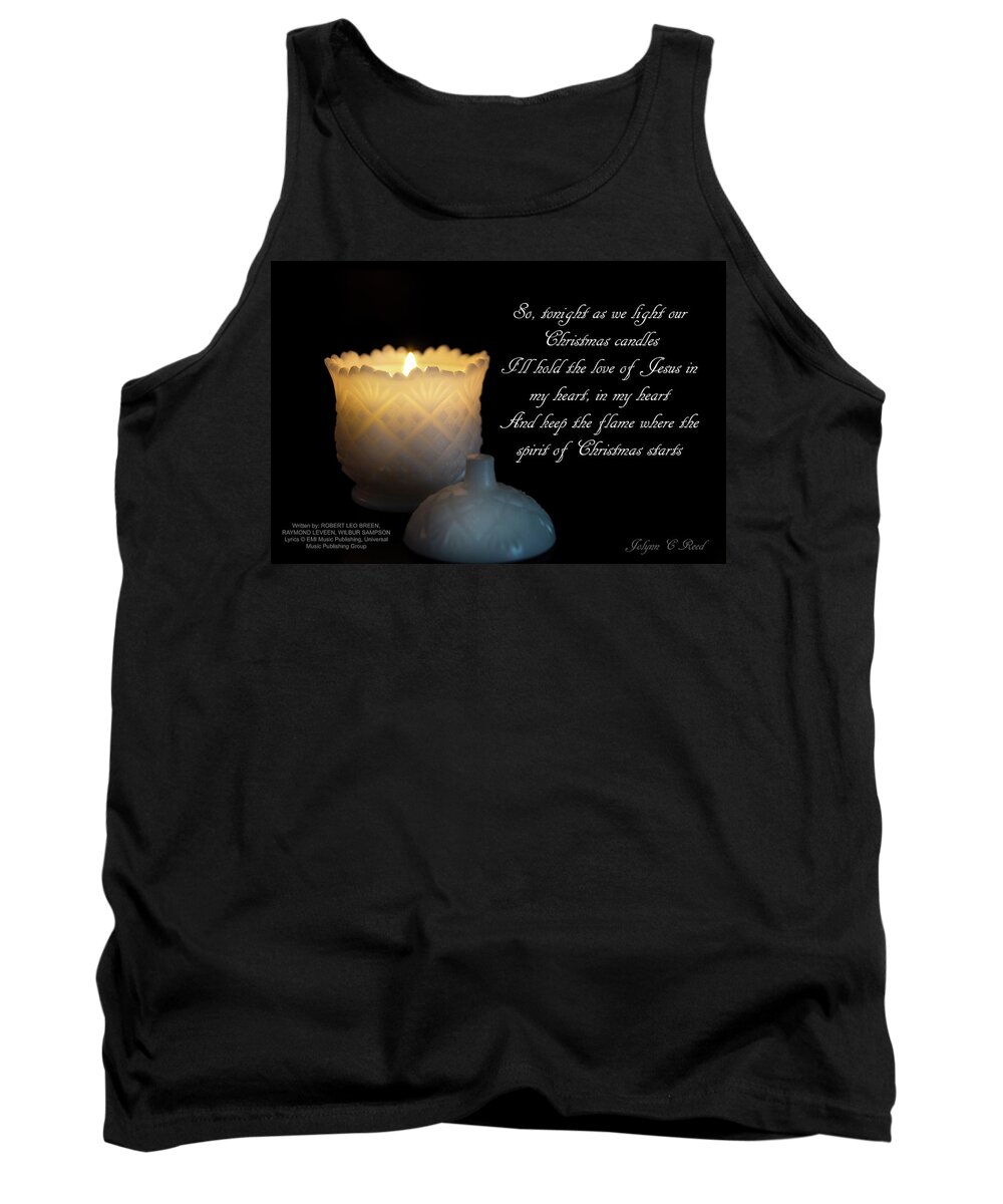 Candle Tank Top featuring the photograph Advent December 1 2017 by Jolynn Reed