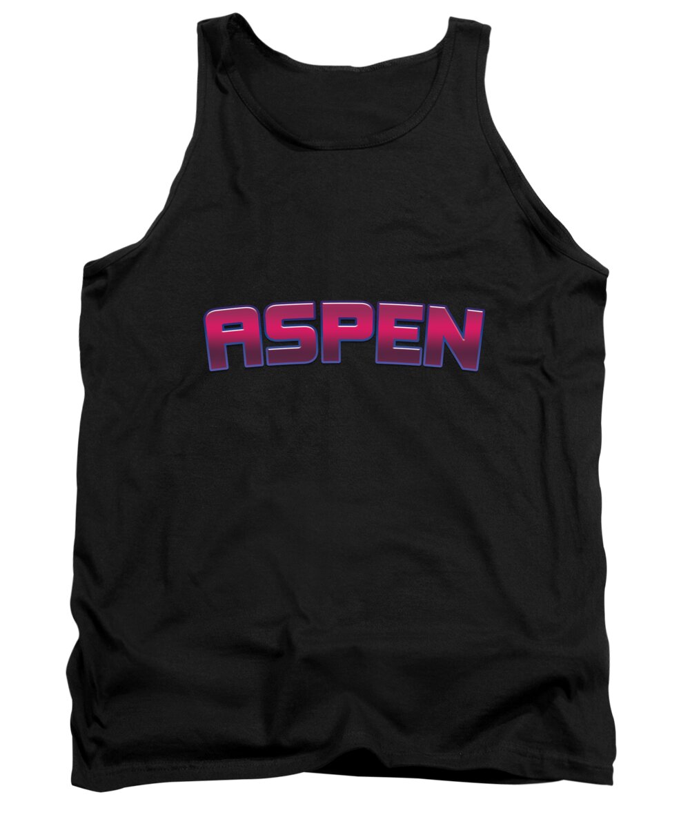 Aspen Tank Top featuring the digital art Aspen by TintoDesigns
