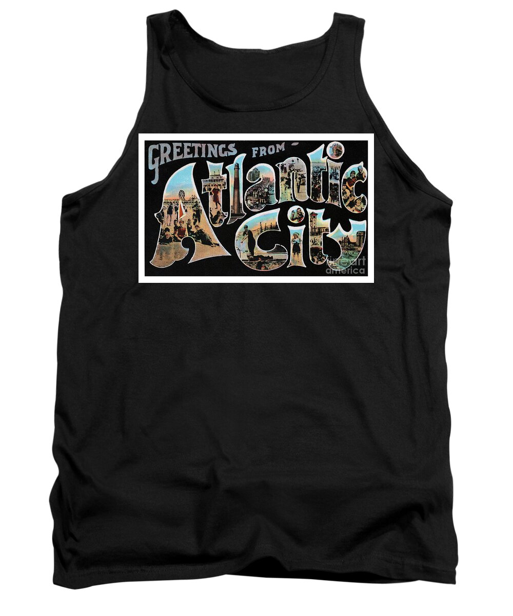 Lbi Tank Top featuring the photograph Atlantic City Greetings #1 by Mark Miller