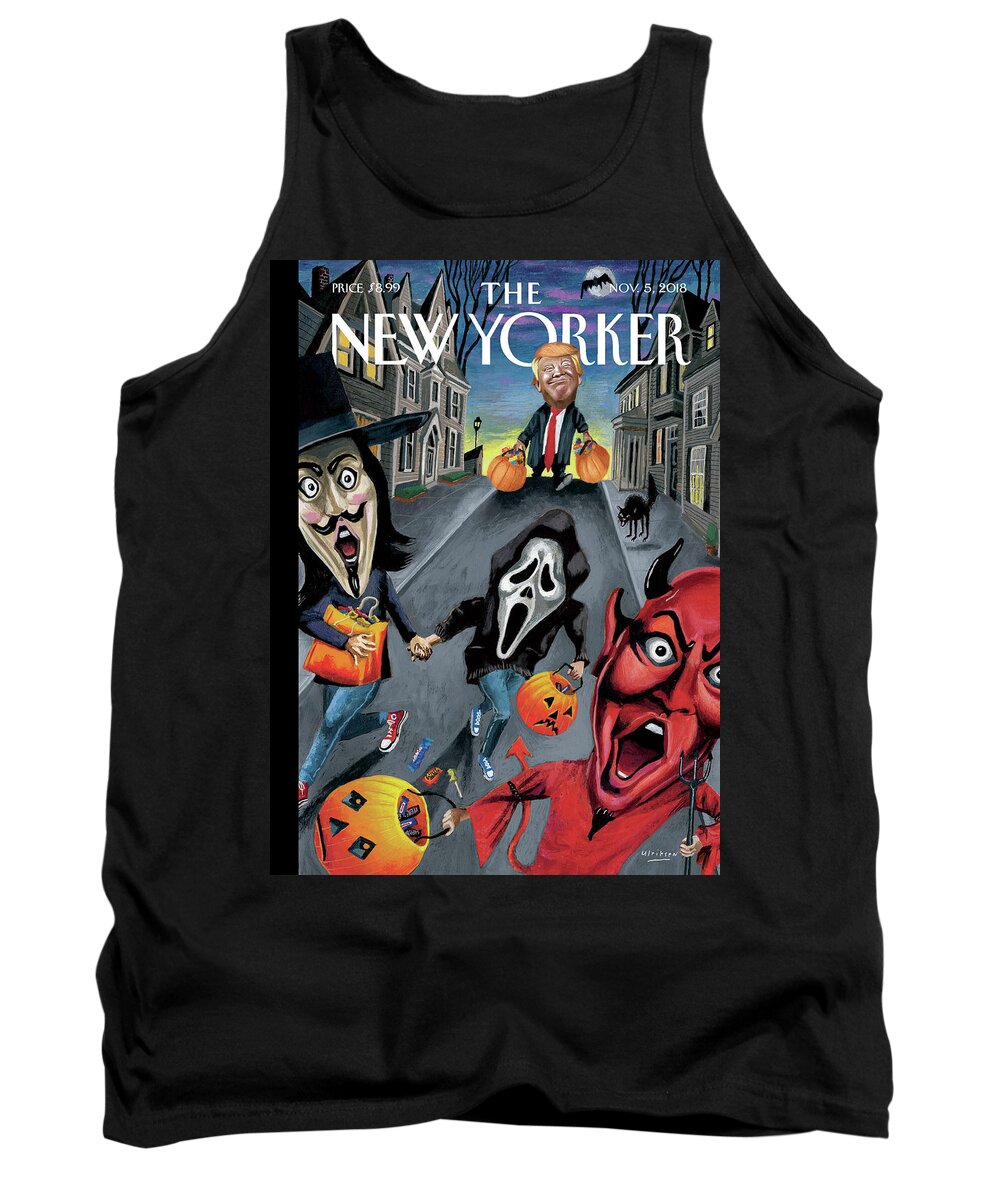 Halloween Tank Top featuring the painting Boo by Mark Ulriksen