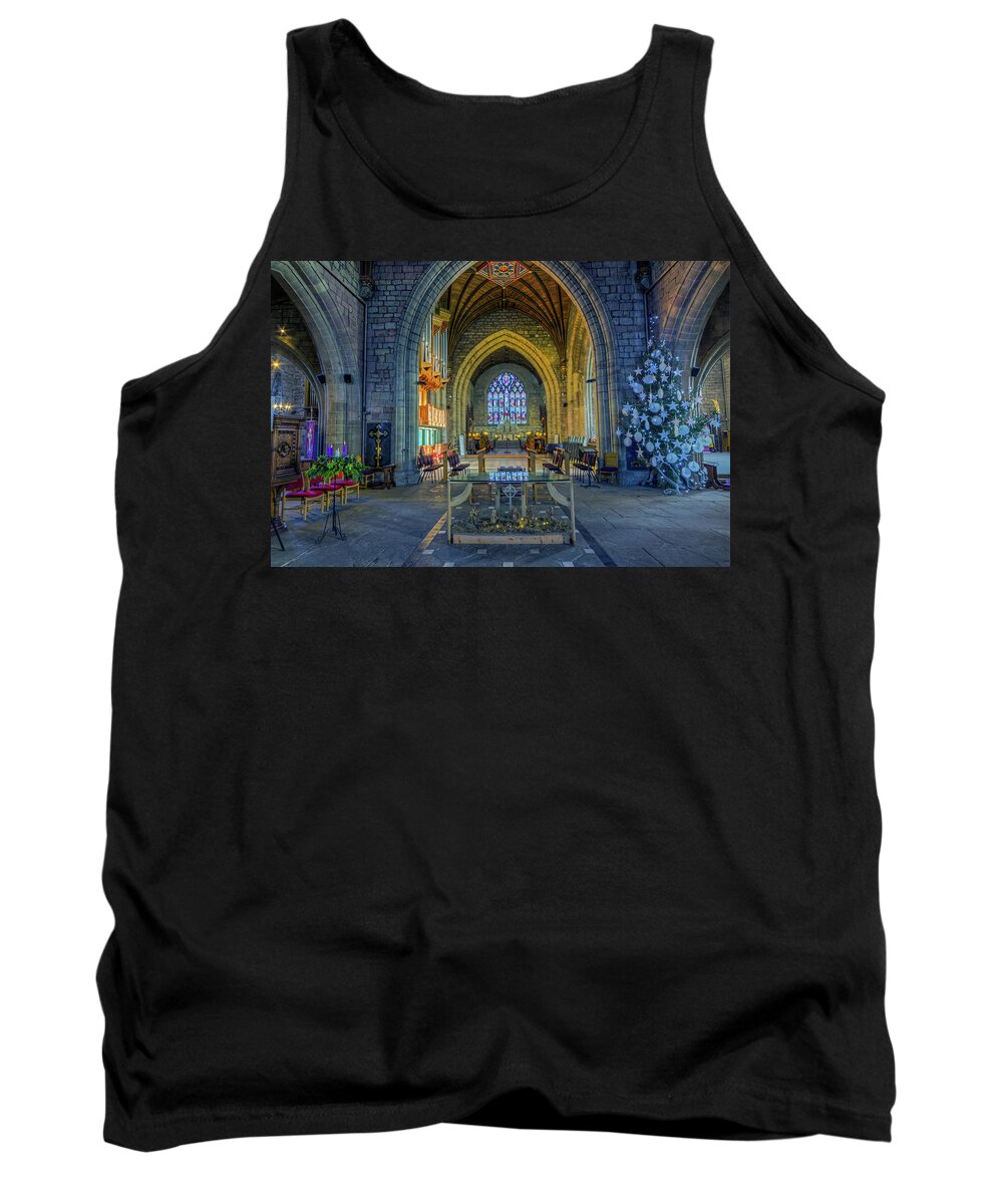 Church Tank Top featuring the photograph Cathedral at Christmas by Ian Mitchell