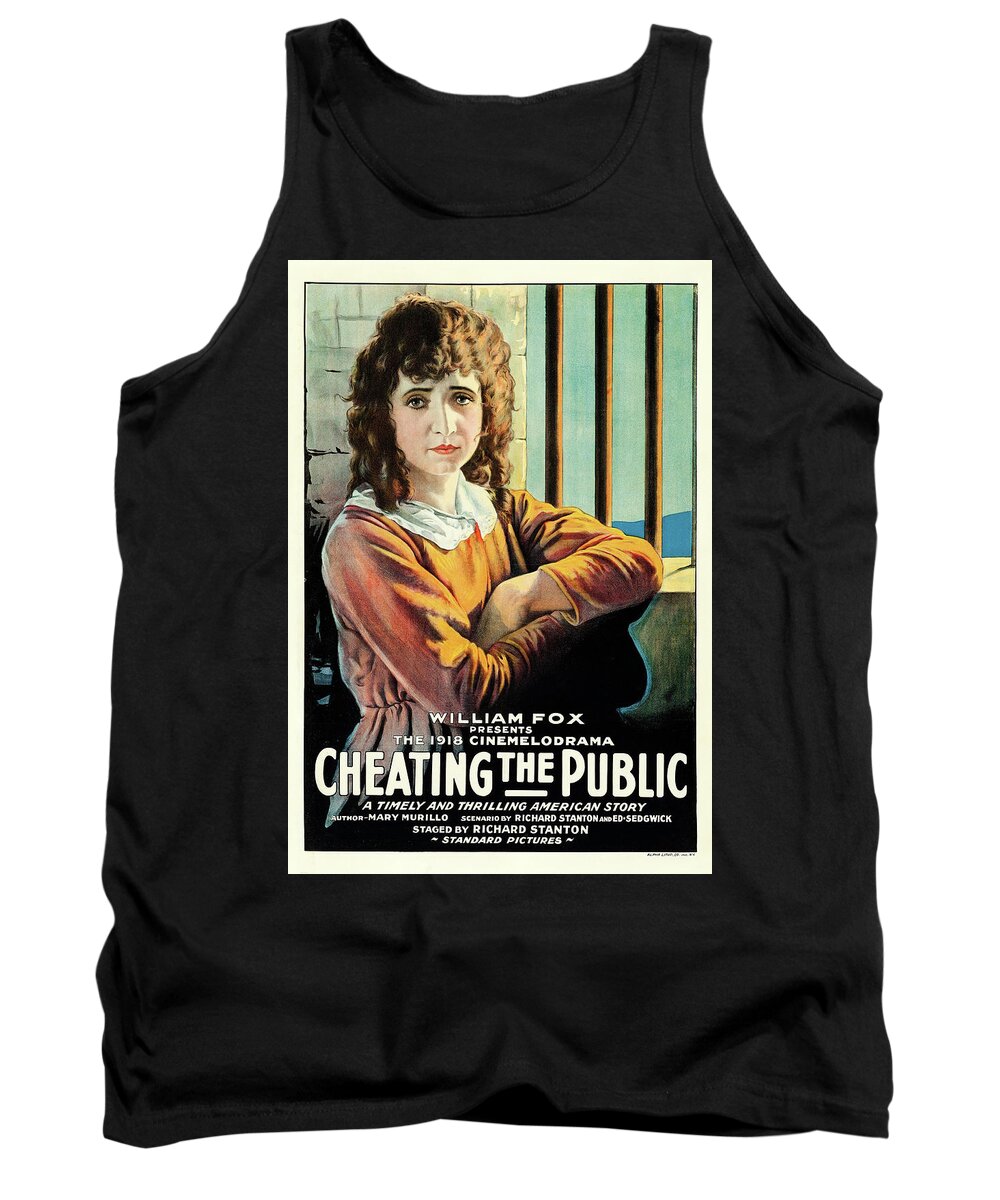 Cheating The Public Tank Top featuring the photograph Cheating the Public by Fox Film Corporation