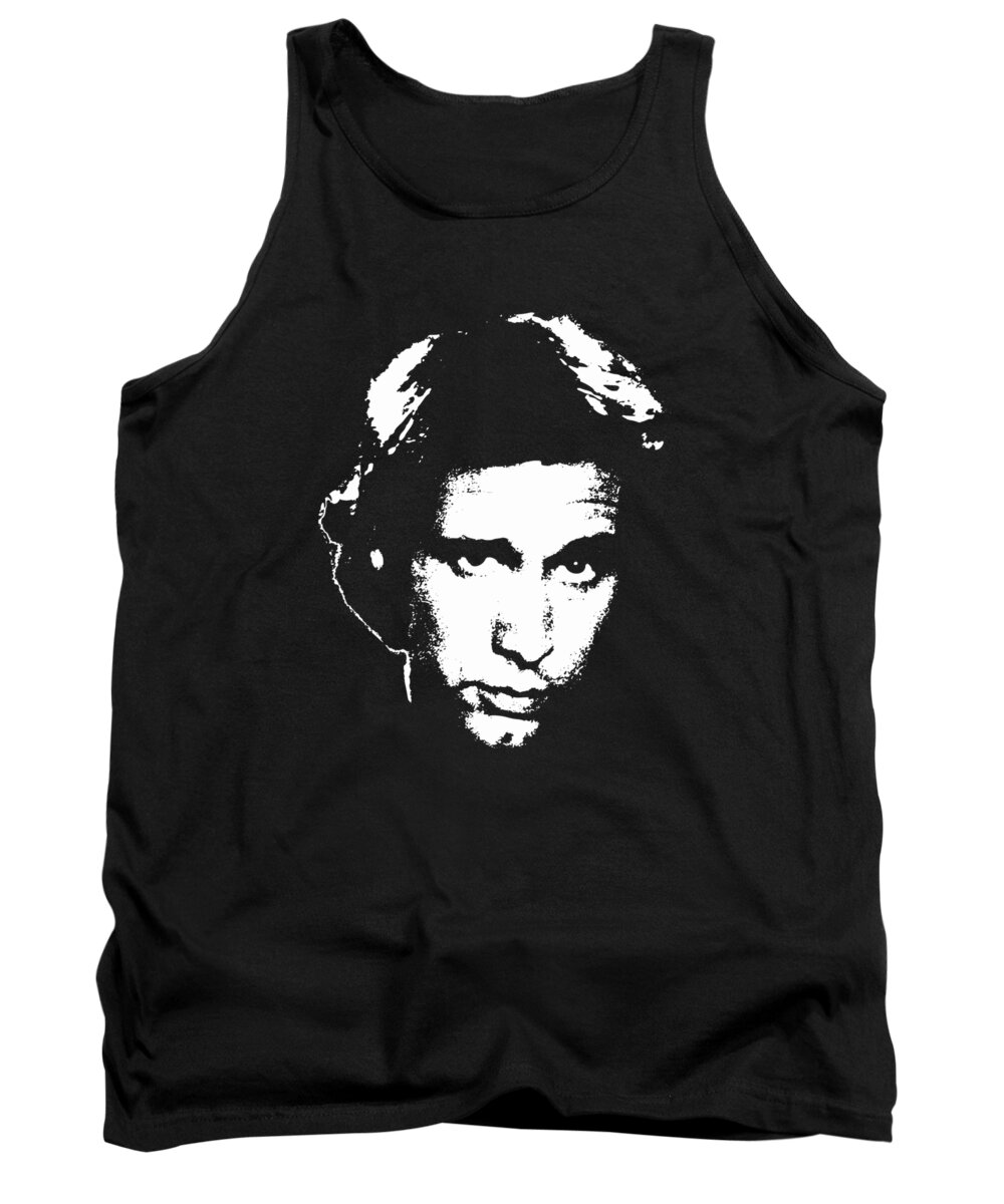 Chevy Chase Tank Top featuring the digital art Chevy Chase Minimalistic Pop Art by Filip Schpindel