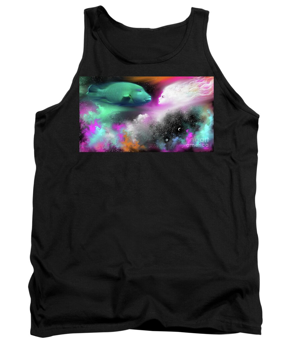  Tank Top featuring the painting Confrontation by Artificium -