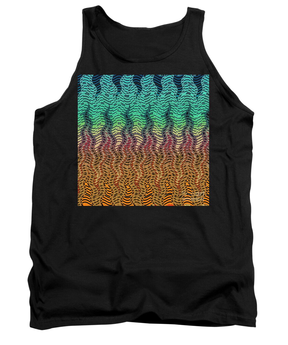 Abstract Tank Top featuring the photograph Delving by Sandy Moulder