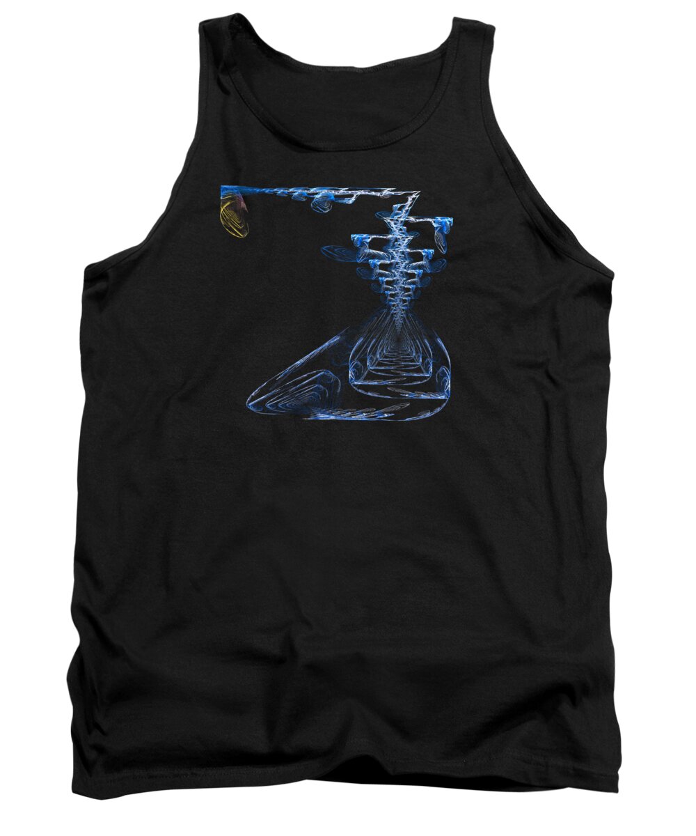 Searching Tank Top featuring the digital art Diogenes - Still Searching by Rein Nomm