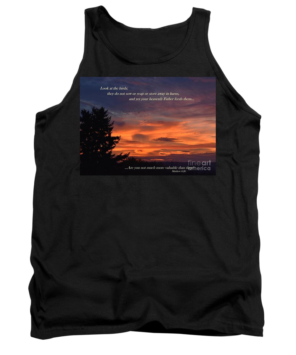 Catholic Tank Top featuring the photograph Do Not Worry by Christina Verdgeline