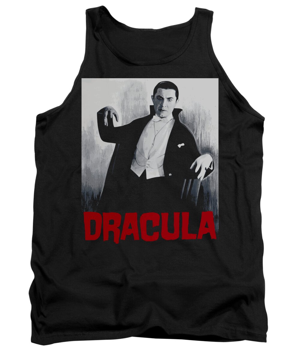 Dracula Tank Top featuring the digital art Dracula Vitage Poster by Filip Schpindel