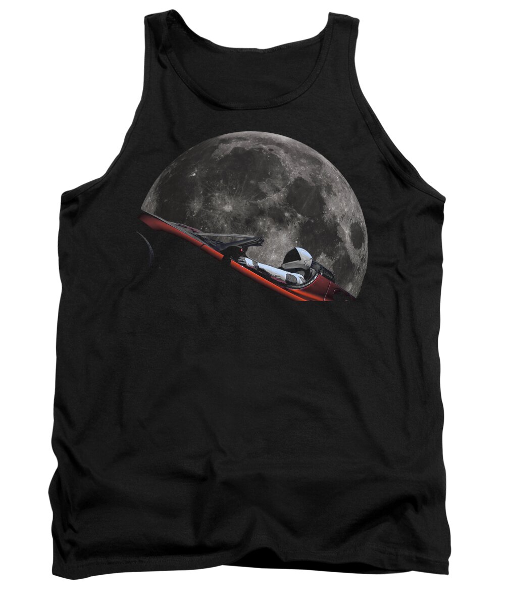 Dont Panic Tank Top featuring the photograph Driving Around The Moon by Filip Schpindel