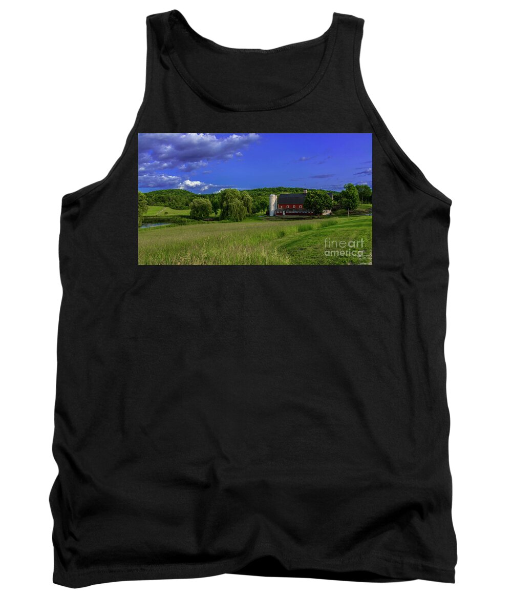 Vermont Tank Top featuring the photograph Late afternoon on the farm. by Scenic Vermont Photography