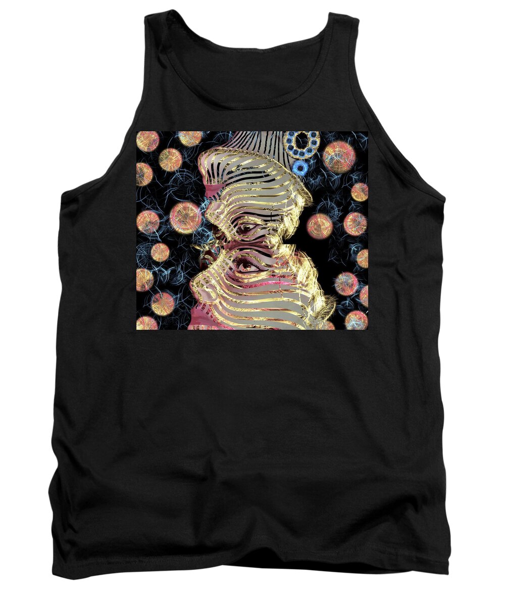 Beauty Tank Top featuring the photograph Mask My Minds Eye by Joan Stratton