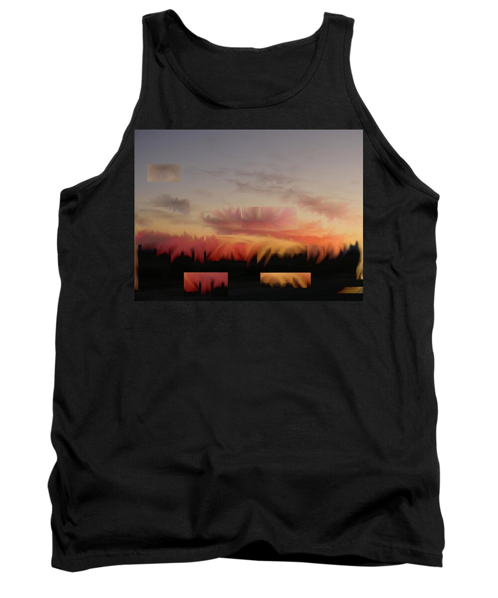Richard Reeve Tank Top featuring the digital art Occasus Obscurus by Richard Reeve