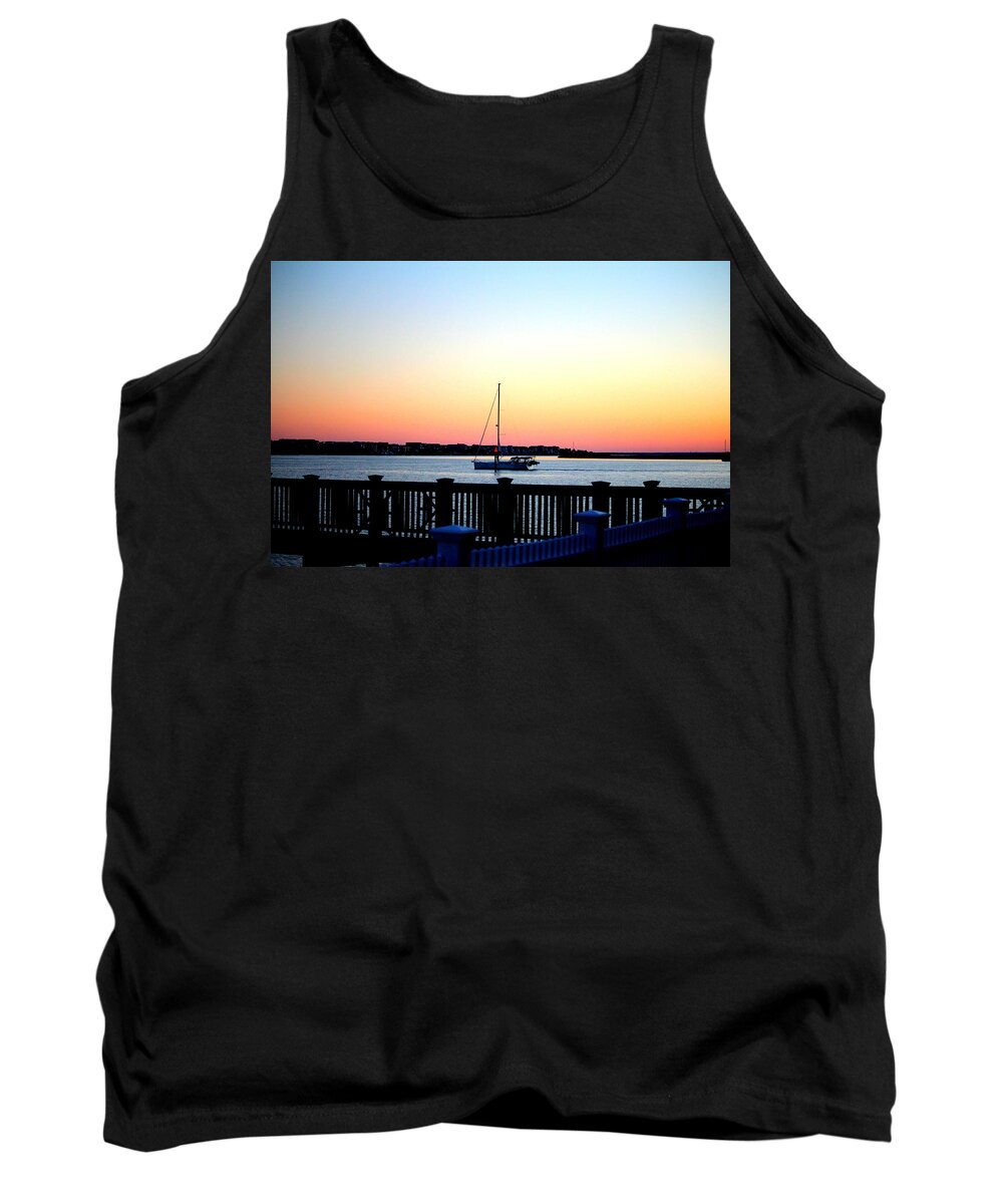 Watercraft Tank Top featuring the photograph Perfect View by Cynthia Guinn