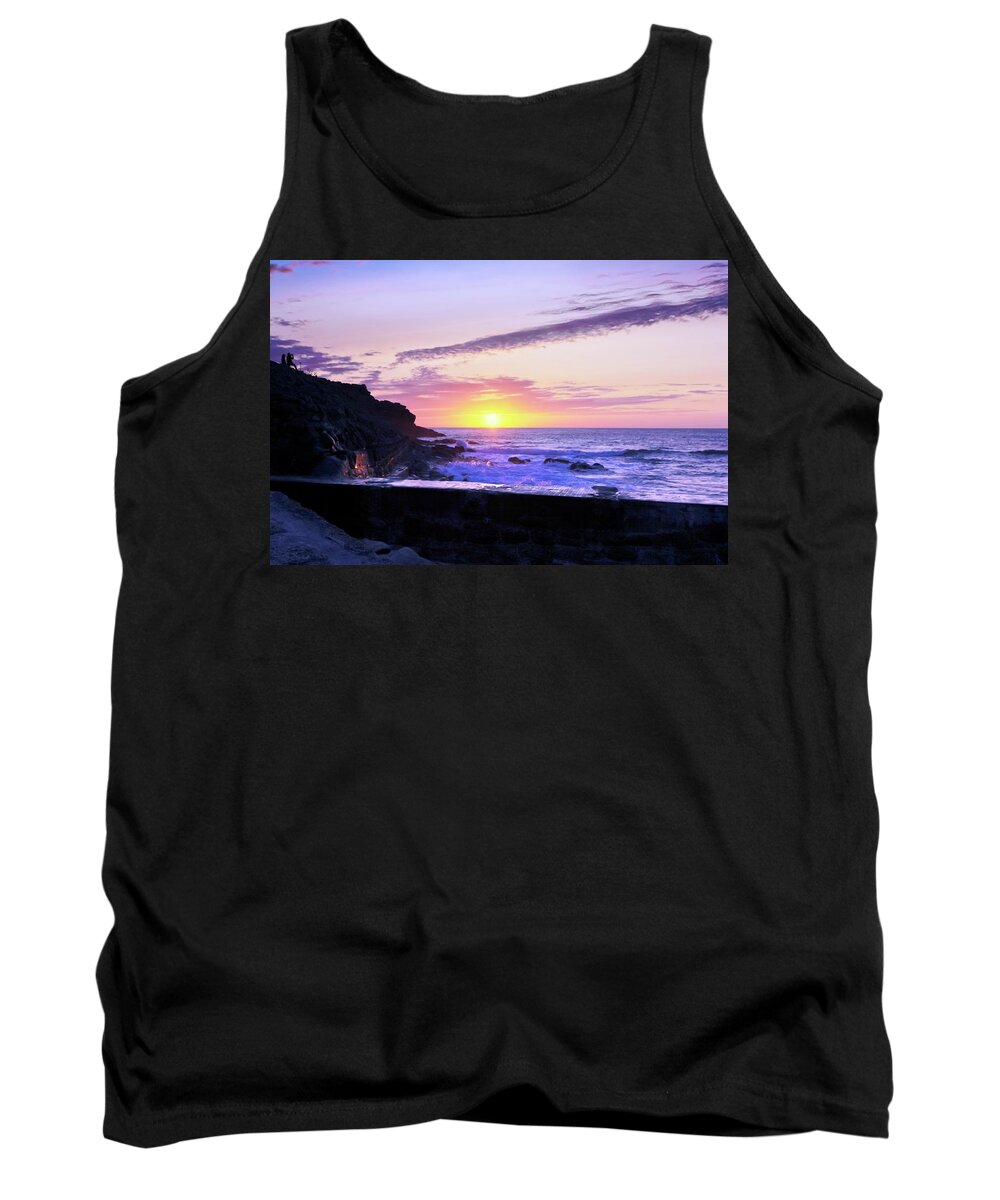 Sunset Tank Top featuring the photograph Photographer's Sunset by Terri Waters