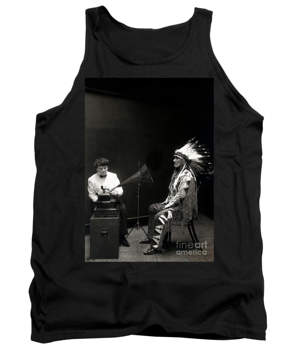 Indian Tank Top featuring the photograph Piegan Indian Mountain Chief by Carlos Diaz