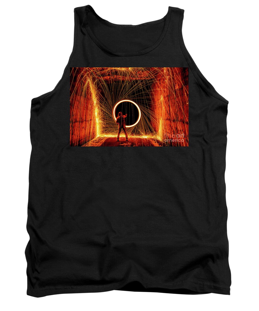 Portal Of Fire Tank Top featuring the photograph Portal of Fire by Melissa Lipton