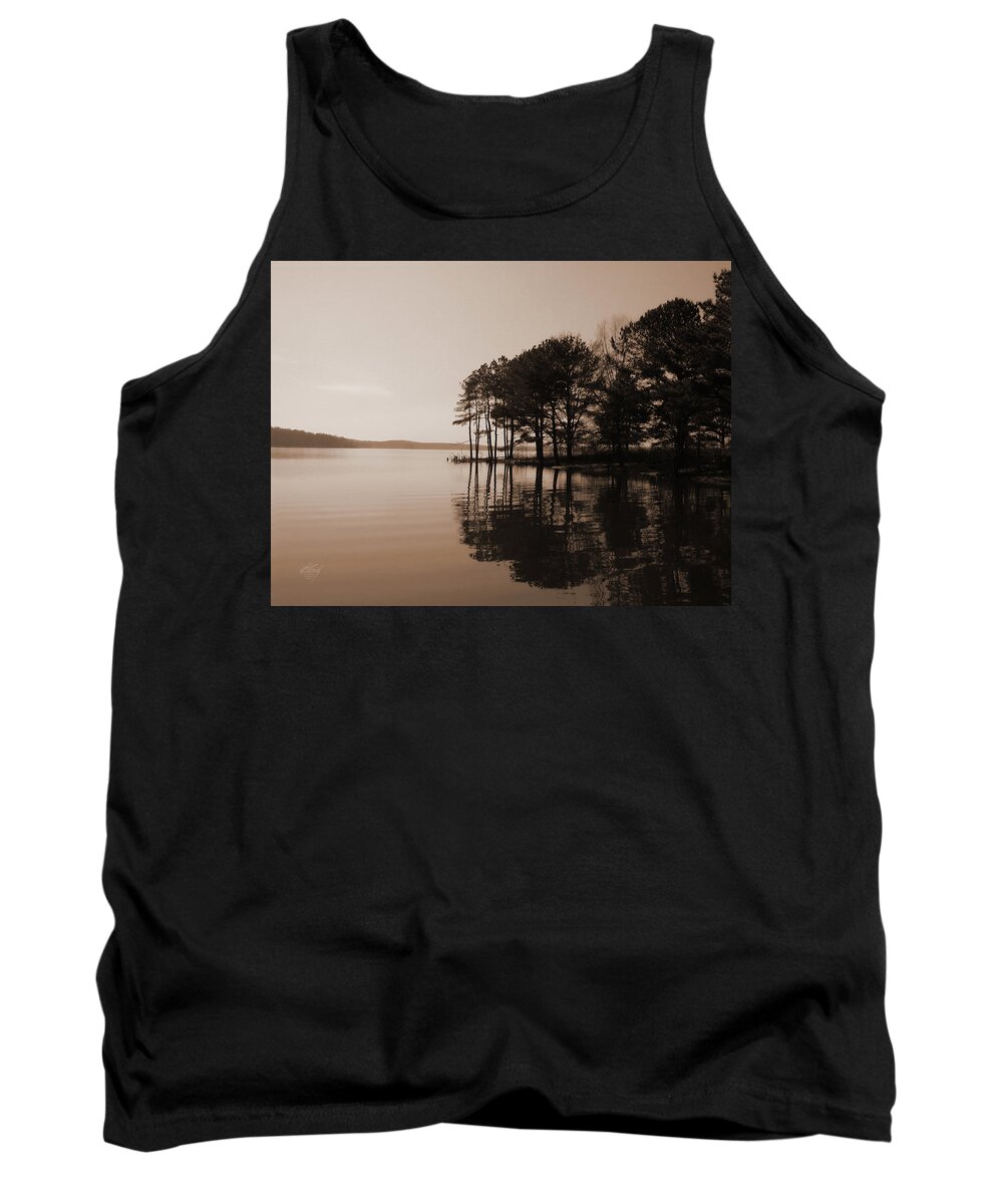 Quiet Tank Top featuring the photograph Quiet Reflection by Michael Frank