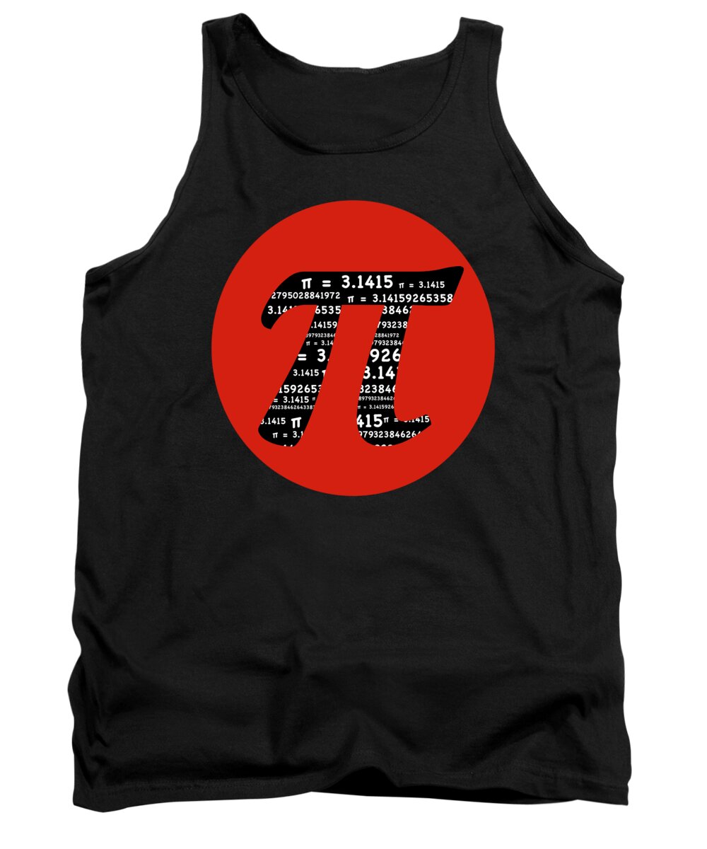 Pi Tank Top featuring the photograph Red Pi by Marianne Campolongo