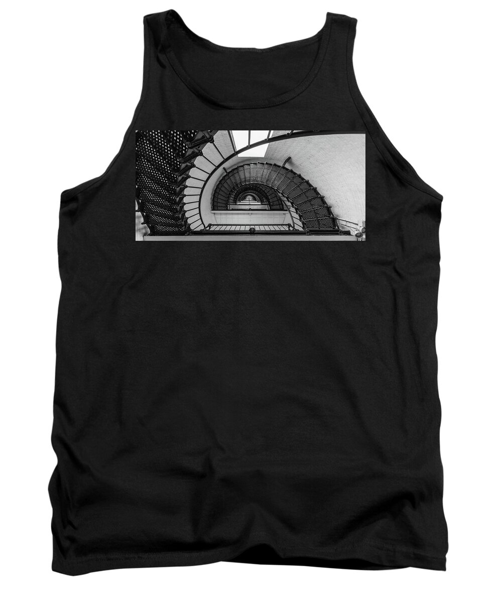 St Augustine Tank Top featuring the photograph St Augustine Lighthouse Looking Up by David Hart