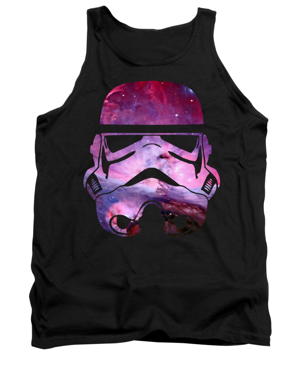 Yoda Tank Top featuring the digital art Storm Trooper Nebula by Filip Schpindel